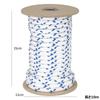 Double-braided Rope with Pylen Blue Stitching, 10 Meters, 8mm Diameter, Bobbin Wound
