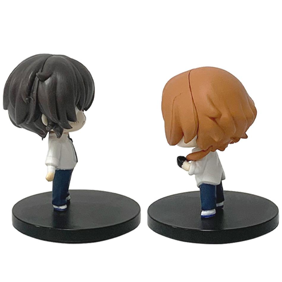 NOWA Figurka Anime Bungou Stray Dogs 7cm Kawaii Dazai Osamu Figurka Akcji Urocza Nakahara Chuuya Figurka Model Kolekcjonerski z PVC Lalka