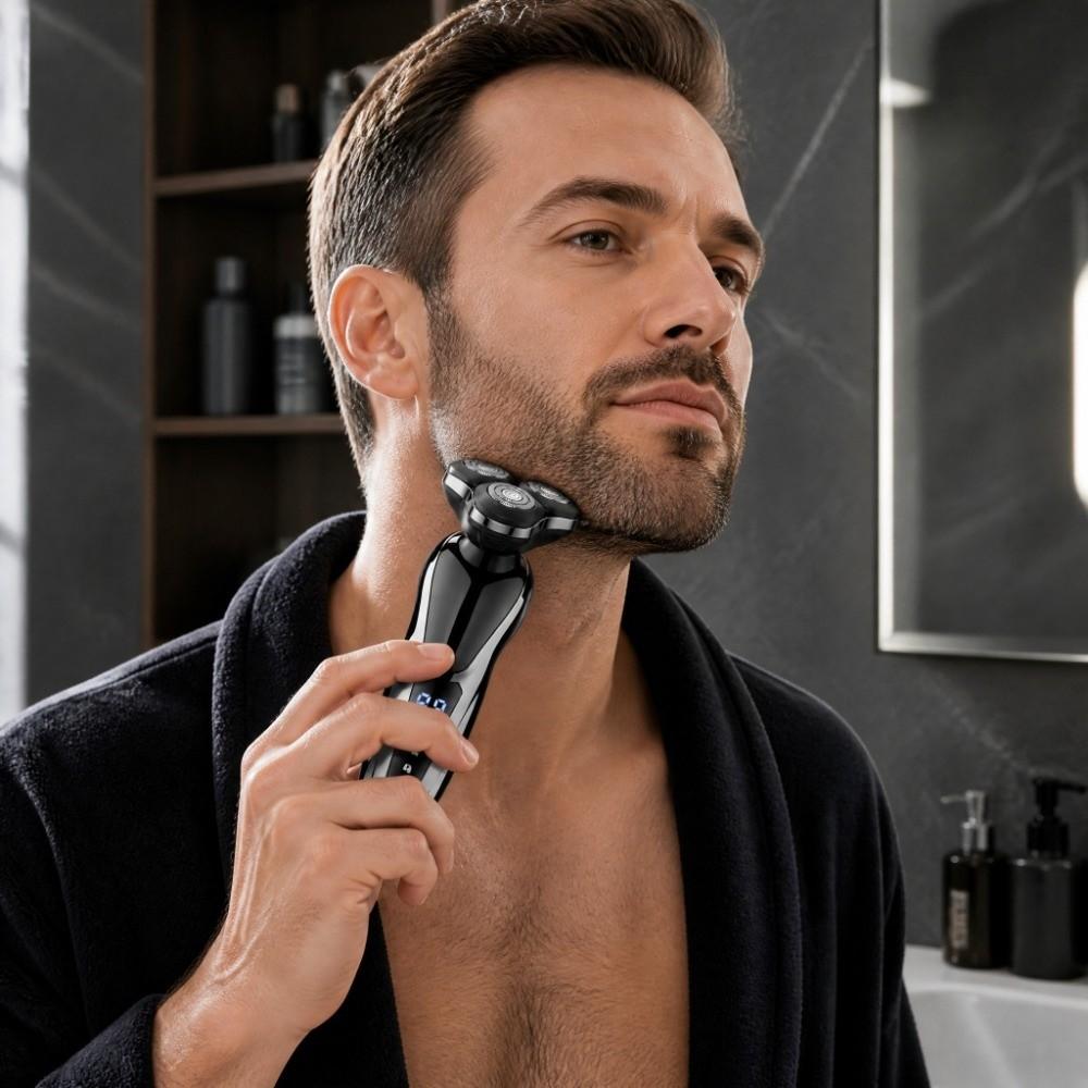 LCD Display Beard Trimmer Whole Body Washable Hair Clipper 4 In 1 Shaver  Hair Cutting