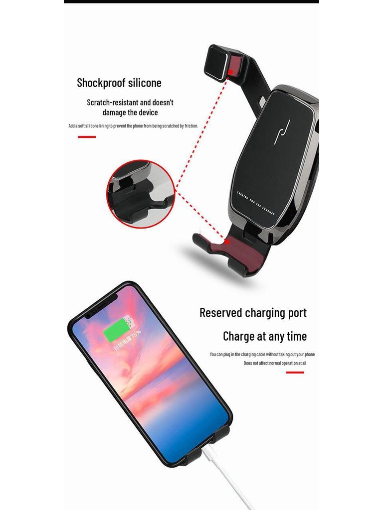 Borgward BX7 (2016-2018) Wireless Charging Car Phone Holder with Navigation Function.