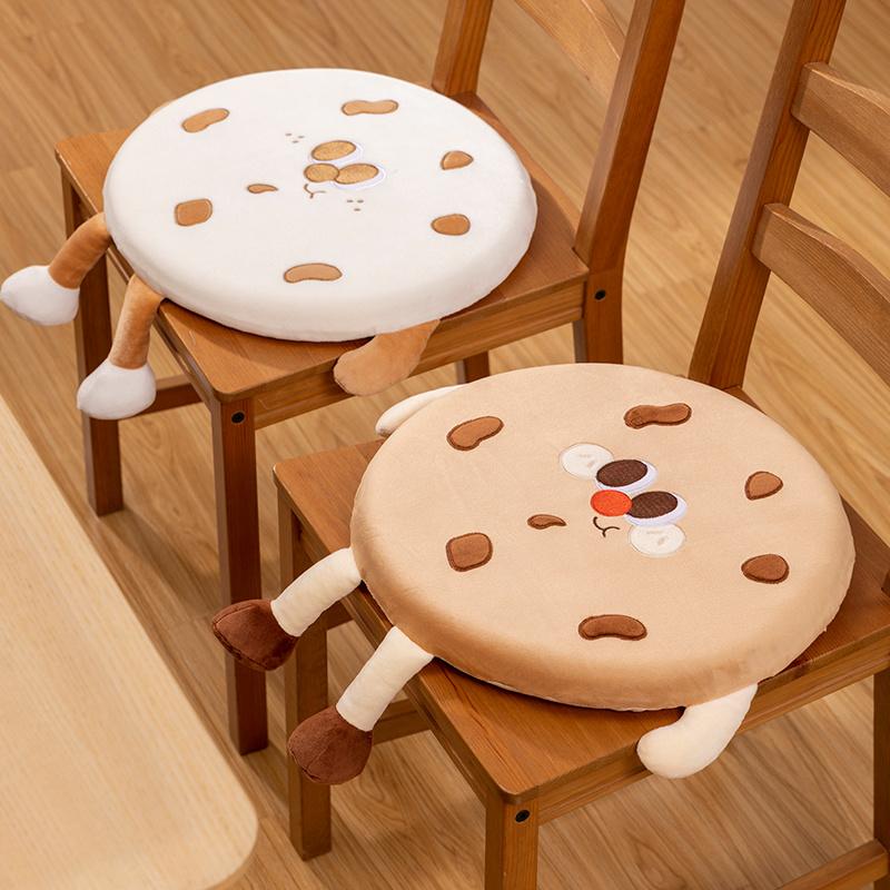 Kreative Kekse Kissen Runde Form Kekse Mit Bein Gefüllte Plüschtiere Realistisches Essen Snack Sitzkissen Plüschtier Requisiten Geschenke