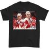SERGEI FEDOROV STEVE YZERMAN Detroit Red Wings Signed T-shirt Black JJ5545