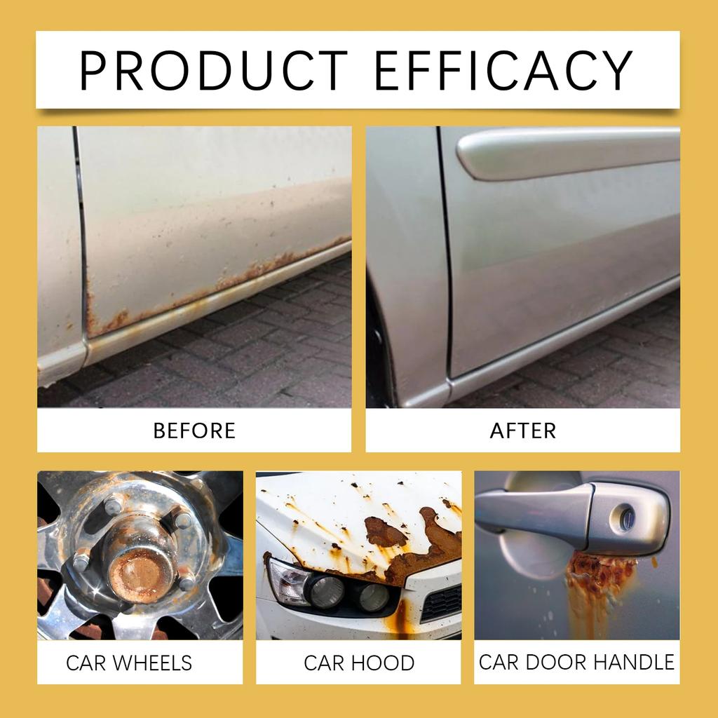 QC19 Derusting Spray Car Rust Removal Spray Rust Preventive Agent Metal Iron Powder Stain Remover Metal Product Maintenance  Age