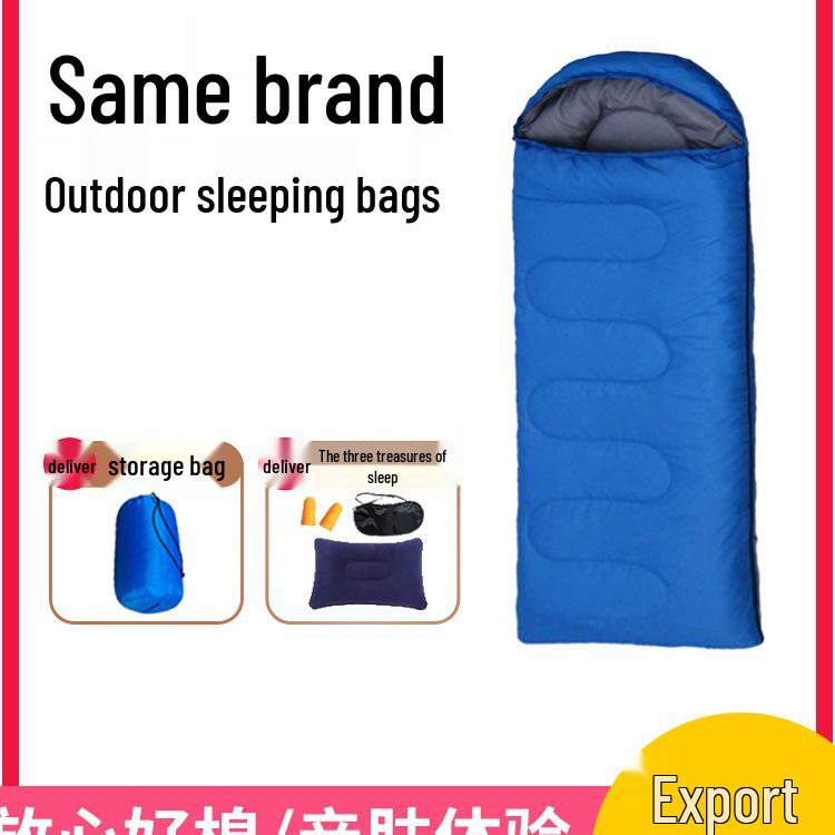 Vier-Jahreszeiten Erwachsenen-Schlafsack: Dick, Kältefest, Perfekt für Outdoor-Wintercamping