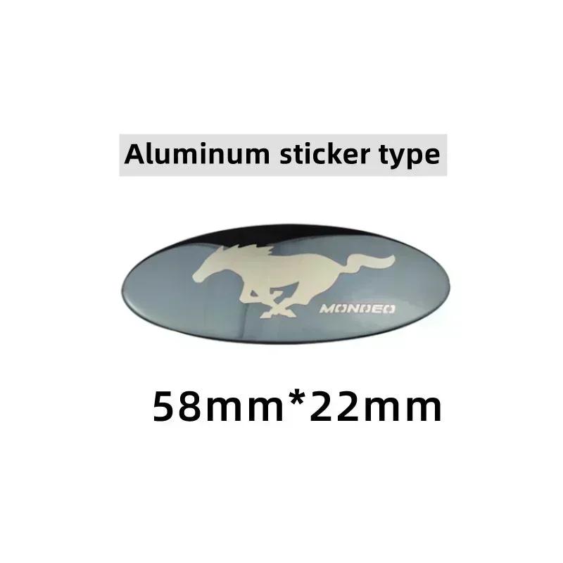 KRYQ4 Car Steering Wheel Logo Emblem Sticker CoverFor Ford Focus Kuga Fiesta Edge Explorer Escape Ecosport Mondeo Fusion Ranger Roush