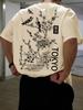 2025 Neuer Sommer Herrenmode Blumen- und Vogelprint Bequemes und atmungsaktives Rundhals-T-Shirt Outdoor Streetstyle Oberteil