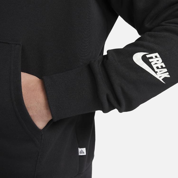 Nike Logo Print Drawstring Hoodie Men Hoodie Black DQ5650-010