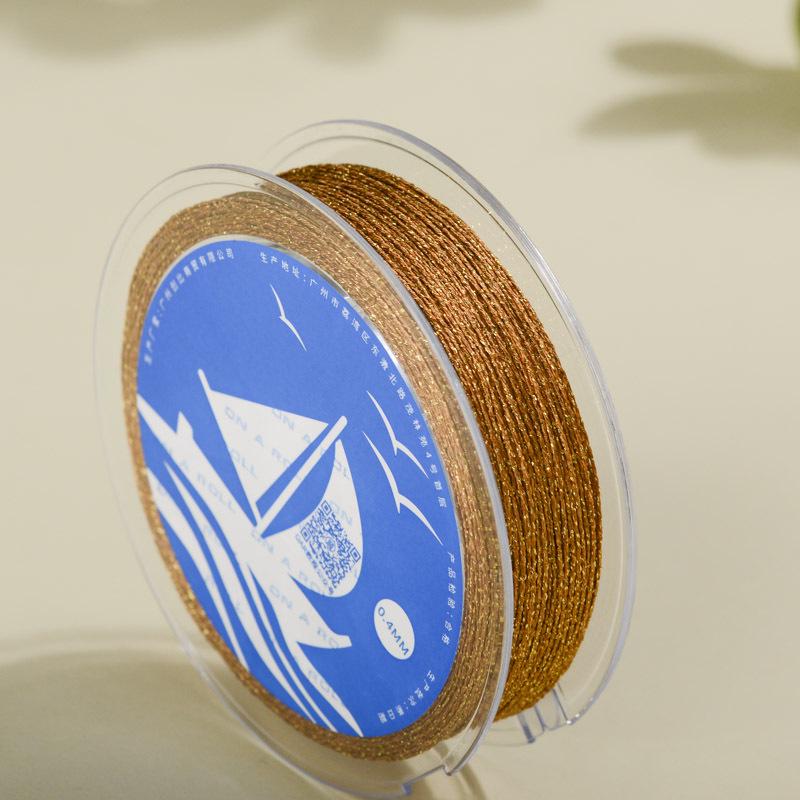 Gold/Silver Thread DIY Hand-Woven Braided Rope Bracelet Kit