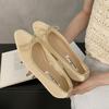 Fashion SUOJIALUN Spring New Women Flat Shoes Fashion Mesh Round Toe Ladies Elegant Mary Jane Shoes Soft Sole Outdoor Dress Ballerinas