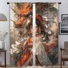 The Maiden and the Dragon Modern Living Room Curtains for Camera Blackout Curtain for Room 2 Panel Partition Shades Kitchen Home