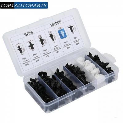 100 Fixing Fastener Kit Bumper Fender Liner Push Type Retainer Clips For Hyundai