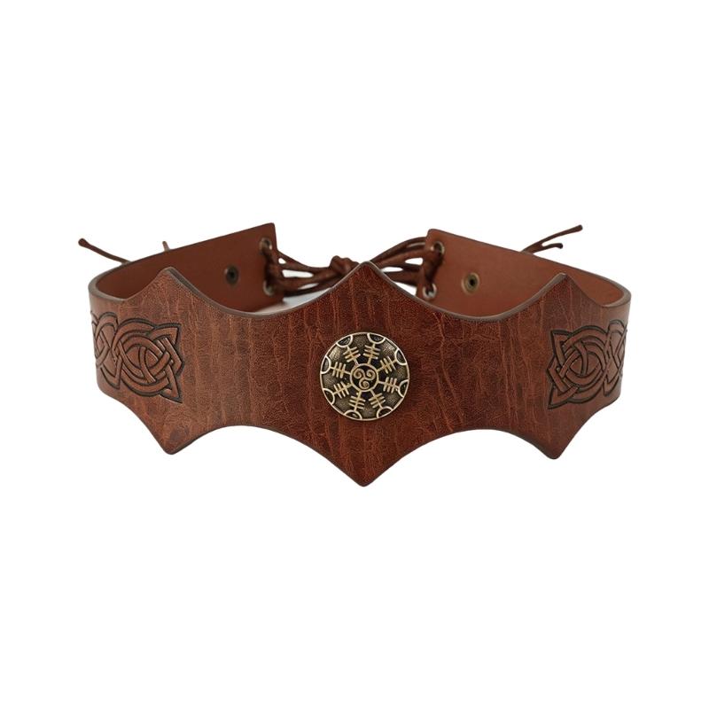 Medieval Costume Headwear Knight Headband with Embossed Pattern for Theme Party Dressingup Halloween Party Headpiece