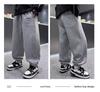 Boys' Striped High-Street Cuffed Sweatpants - Trendy Spring/Autumn Activewear