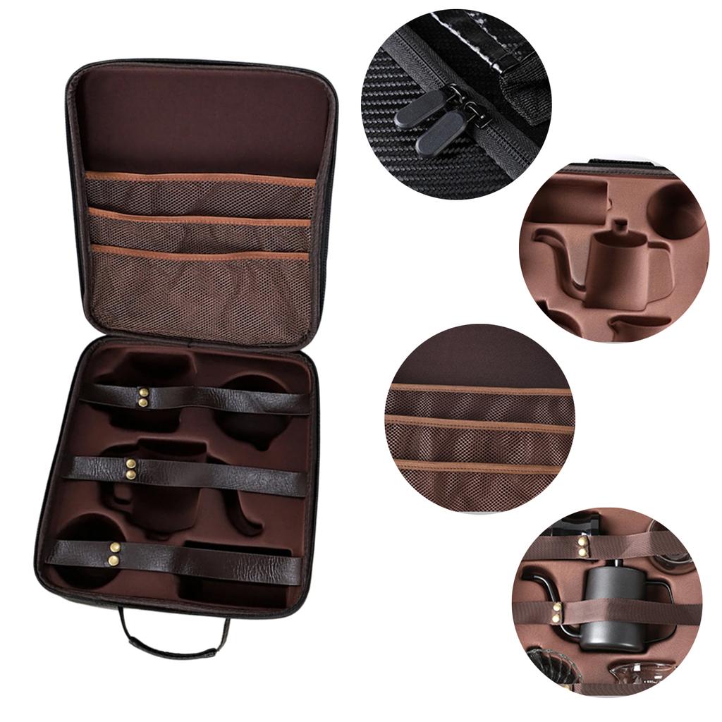 Portable Coffee Machine Storage Bag EVA Tea Set and Coffee Pack Storage Bag for Convenient Kitchen Organization