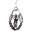 Pray Wing Angel Pendant Necklace Copper Blessed Mary Chains Christ Religious Pray Good Luck Unisex Jewelry