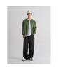 Solid Round Cardigan Green