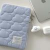 JYL Laptop bag,Korean Cloud iPad Sleeve Quilted Soft 13 Inch Shockproof Laptop Case