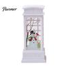 Bedroom Bedside Lamp Telephone Booth Christmas Lantern, Vintage LED Flameless Candle Night Light Retro Phone for Desk, Festive Tabletop Decor, Holiday