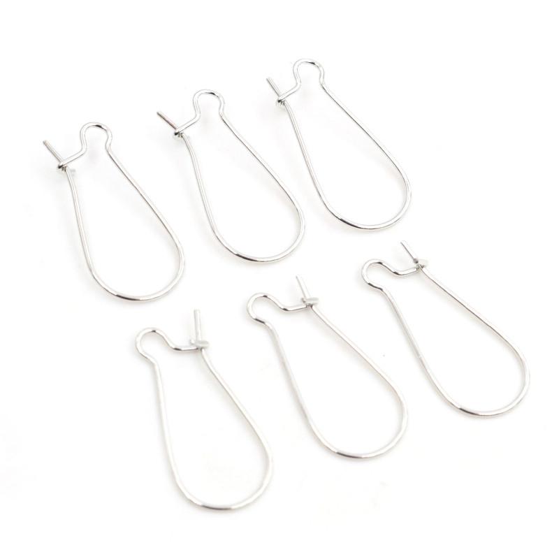 100pcs/Lot 11x24mm/16x38mm/9x18mm Silver Plated /Rhodium/Gold Color Earring Hooks Earring Ear Wires Findings DIY Jewelry Making