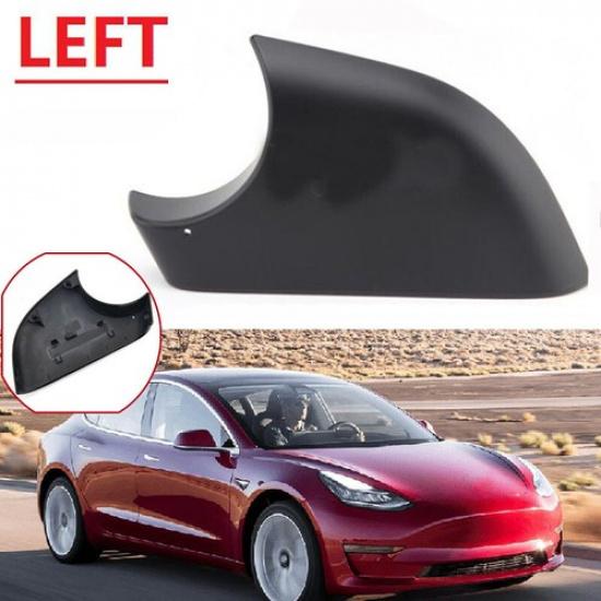 Black For 2017-2022 Tesla Model 3 Left Side Rearview Mirror Cover Lower Holder