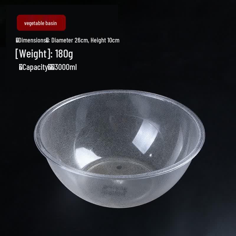 ZISIZ PC Acrylic Round Transparent Food Selection Bowl
