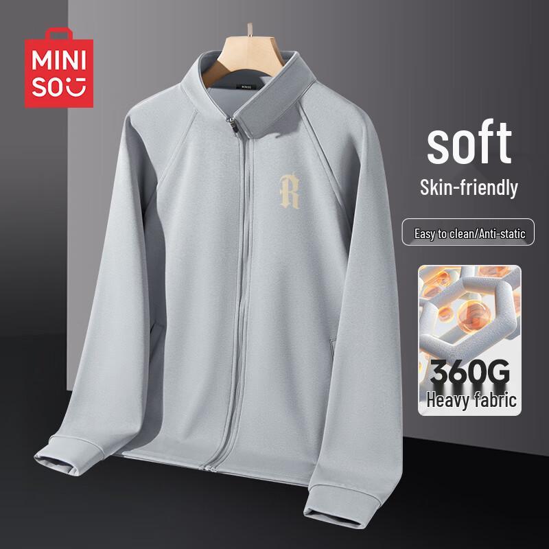 

MINISO Men s Stand-Collar Quick-Dry Casual Jacket 2XL