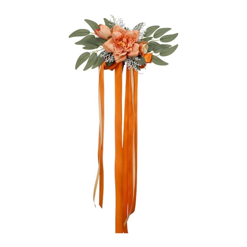 Tulle Church Wedding Chair Flowers Newest Chair Sashes Bands Chair Flowers for Weddings and Event