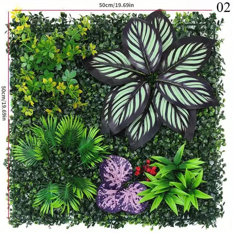 3D Bionic Plant Wall Decor - Indoor/Outdoor Artificial Greenery & Flowers
