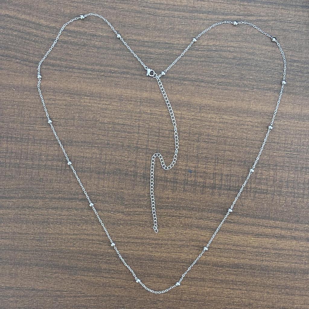 18K Gold-Plated Stainless Steel Beaded Waist Chain with Cross Clip - Women's Summer Jewelry.