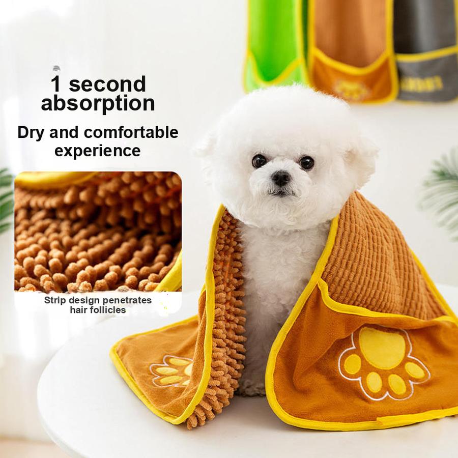 Pet Towels for Dogs and Cats - Super Absorbent Quick Drying Large Thick Bath Towels, Pet Cleaning Supplies