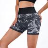 Sports Shorts European and American Printed Hip Lift Yoga Pants Women's Belly Fitness Peach Hip Sports Yoga Shorts High Waist Shorts