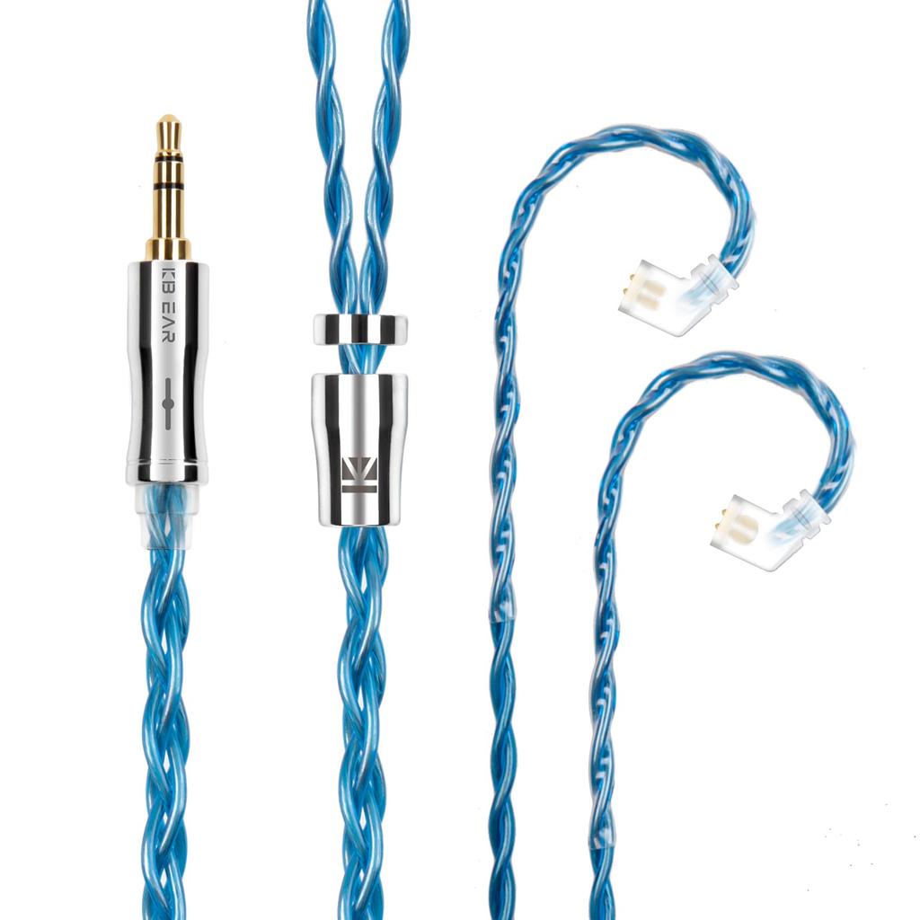 Yinyoo Earphone Replacement Cable QDC KBEAR KBX4989 6N Single Crystal Copper 4 Core Earphone Upgrade Cable Sound Quality Improvement Headphone