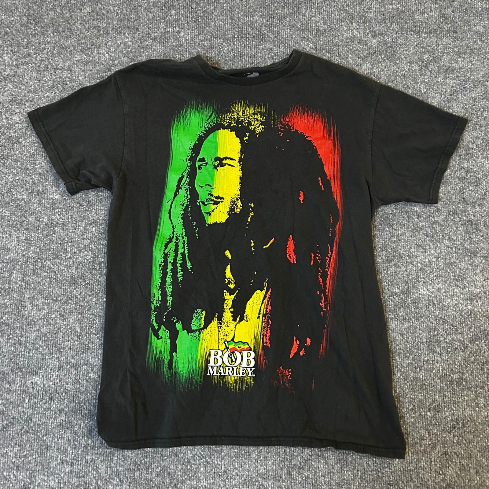 Zion Bob Marley T-Shirt Mens Size M Black Rasta Graphic Print Cotton Reggae Tee Unisex T-Shirt XXL
