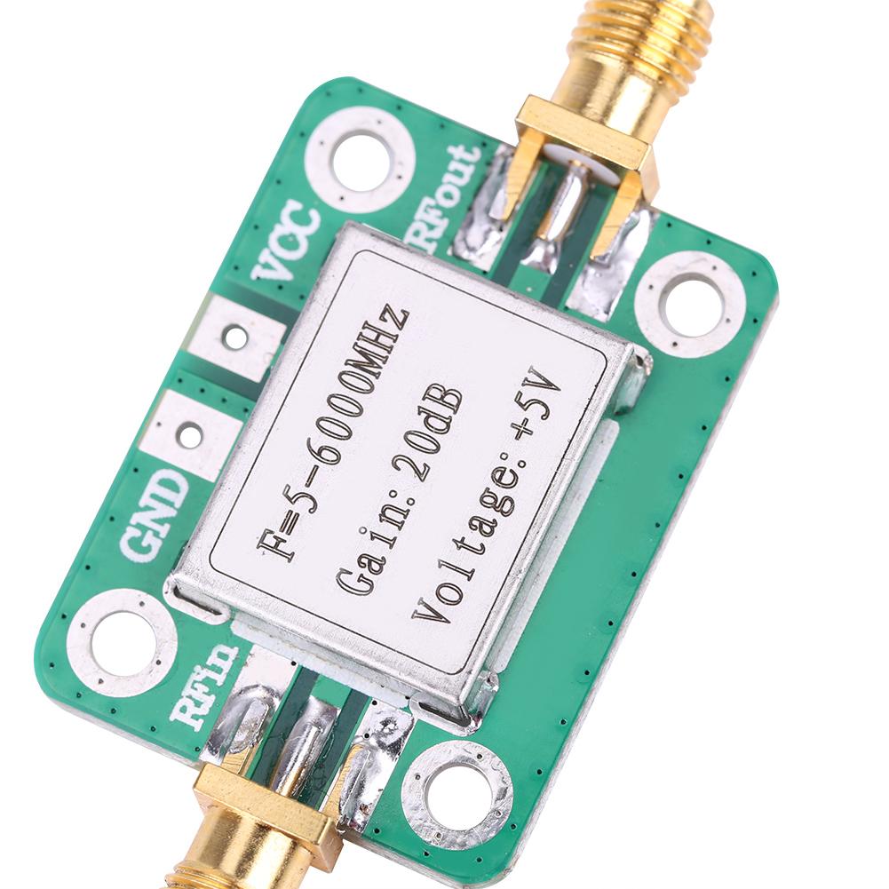 5 6000MHz Gain 20dB Broadband RF VHF UHF Signal Power Amplifier Module
