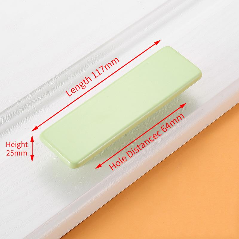KAK Children Wooden Cabinet Knobs and Handles Kitchen Door Handles Macaron Wardrobe Cupboard Handle Drawer Knobs Furniture Pulls