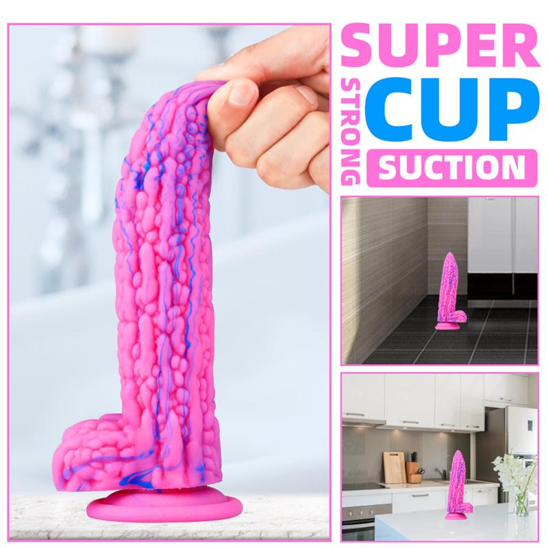 Female Bitter Gourd Silicone Simulation Dildo Masturbation Device for Men and Women Anal Expansion Anus Adult Products