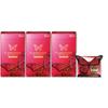 Bulk Purchase JEX Condoms Glamorous Moist Type Condoms X 3 Boxes 1 Set Butterfly, (12 + Sample)