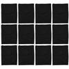 12Pcs Small Mesh Breathable Children Football Training Exercise Vest Black Kid Free Size