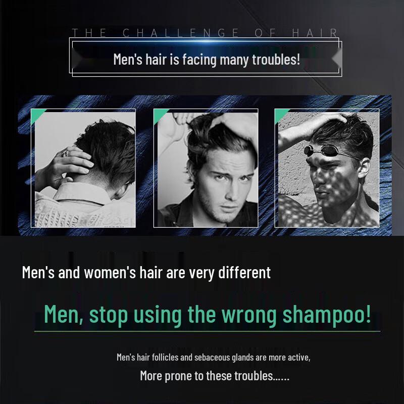 Schwarzkopf Men's Peppermint Vitality Shampoo