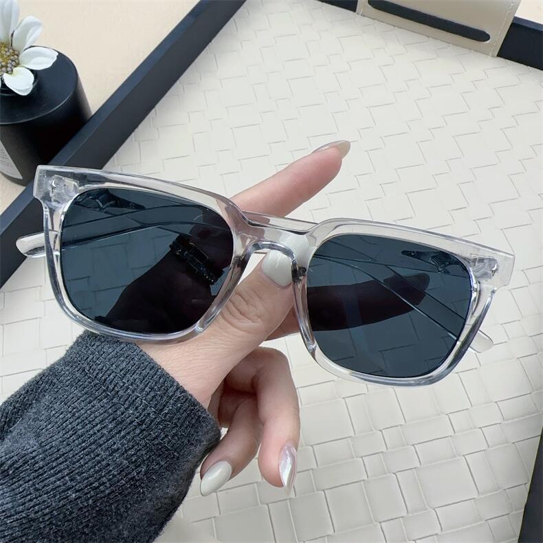 Trendy Rice Nails Fashion Sunglasses Vintage Square Sunglasses Women Men Mirror Brand Designer Shades Punk  Uv400