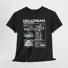 Men's Back To the Future DeLorean Blueprint T-Shirt - Time Machine Technical Art Unisex T-Shirt