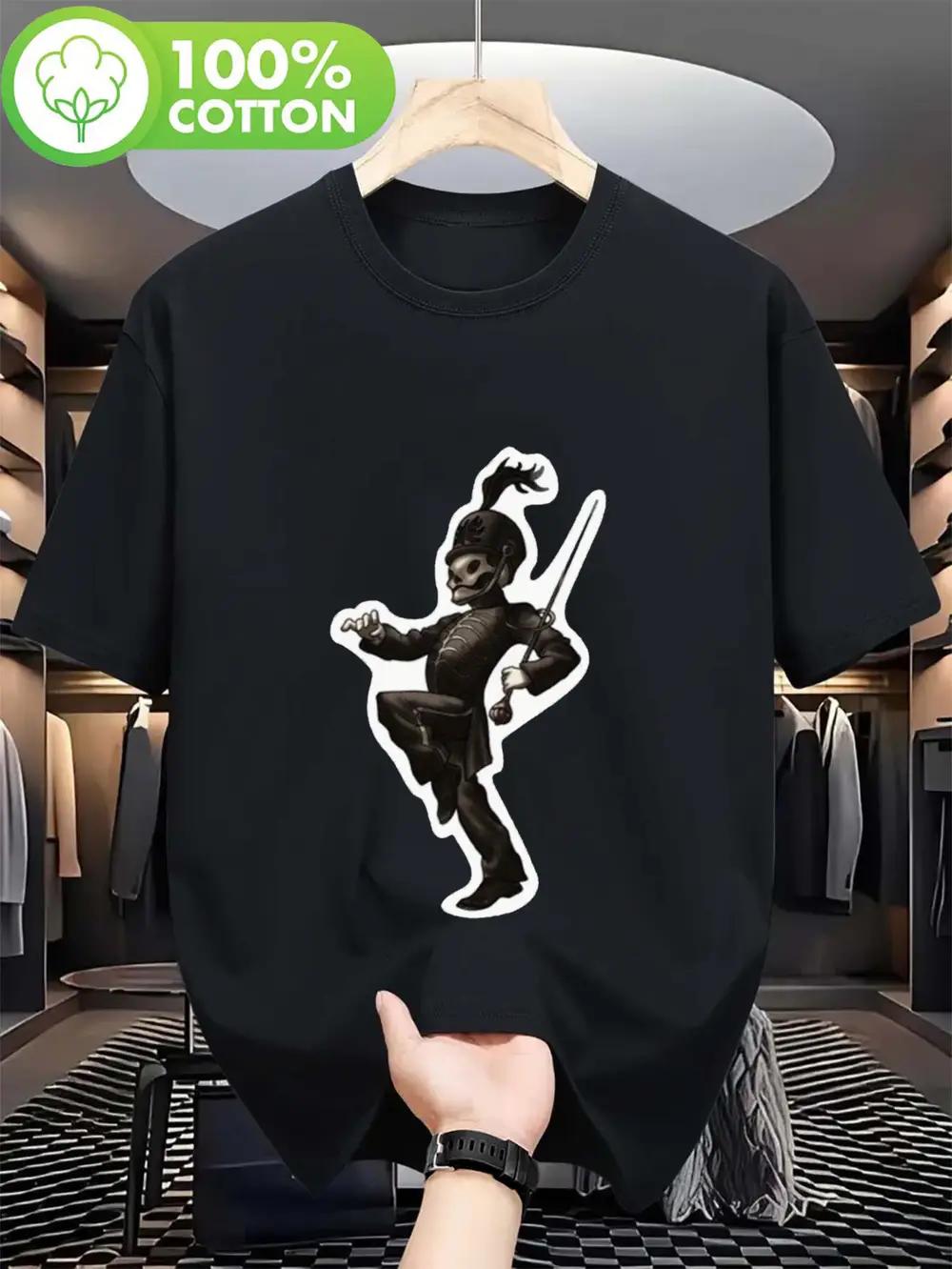 Retro Cartoon Character T-shirt - Black S