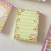 50 Sheets Lovely Rainbow Rabbit Bear Memo Pads To Do List Journal Notepad Kawaii Stationery DIY Material Paper