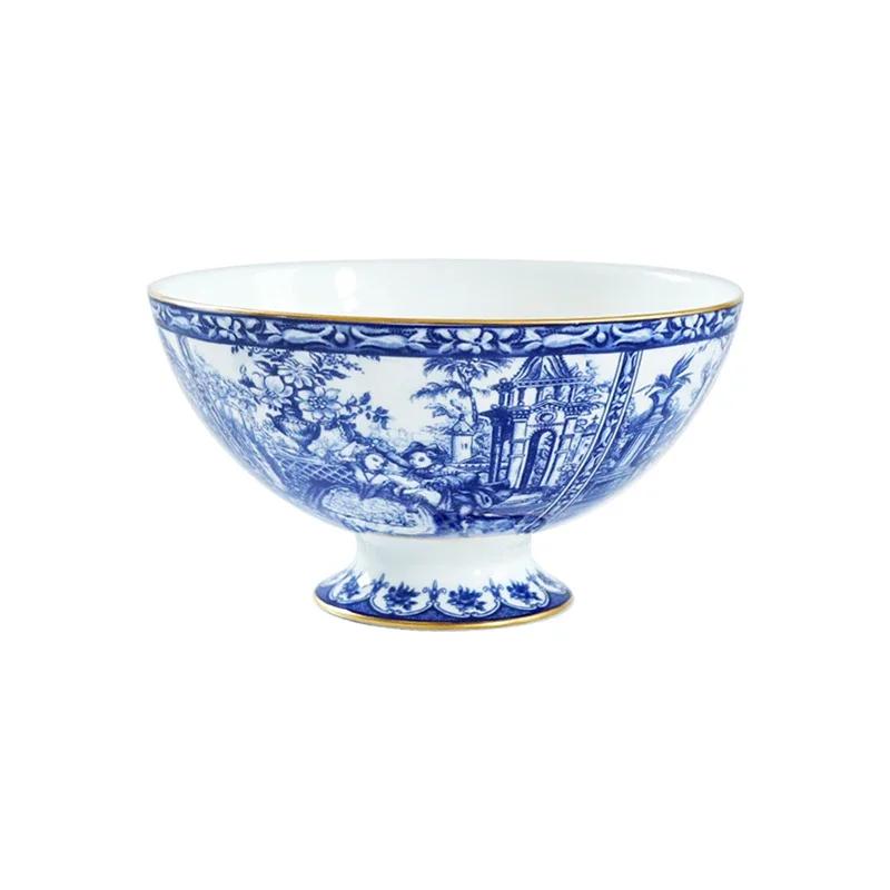 Blue Downton Abbey Food Plates, French Retro Tea Cup Set, Bowls, Dinner Plates, Fruit Tray, Fish Dish, Tableware, Dinnerware