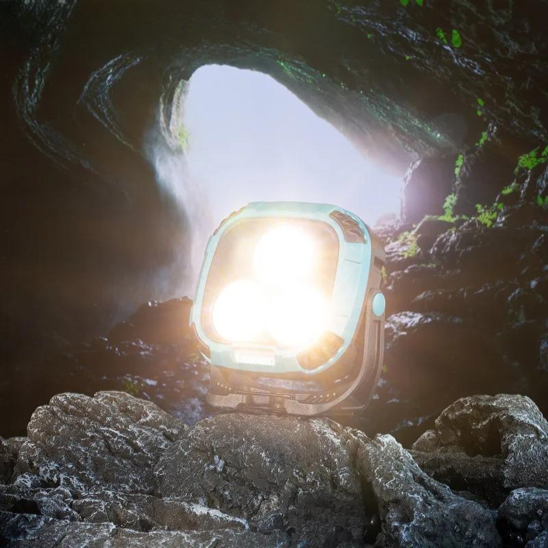 Powerful LED Flashlight Power Bank USB Rechargeable Torch Light Strong Magnetic Adsorptio High Power Flashlight Lantern