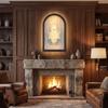 Ghost Shaped Halloween Ghost Mirror Illuminated LED Wall Mirror  Haunted House