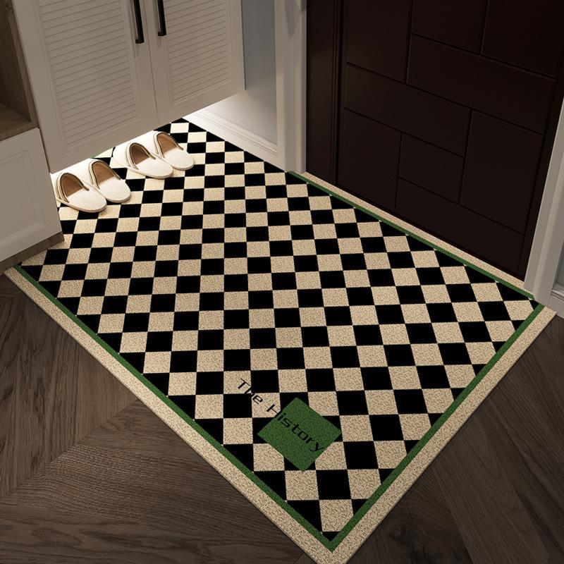 Simple Household Entry Door Floor Mat, Porch Mat, Advanced Sense, Dirt-Resistant Anti-Skid Ring, Velvet Can Be Cut Carpet