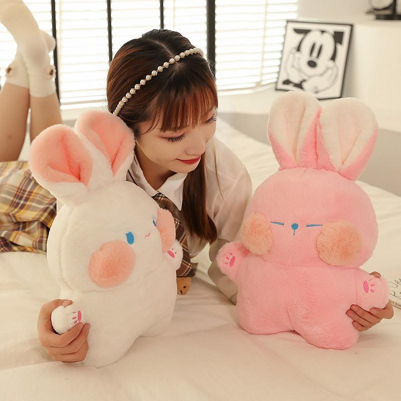 New cute rabbit fur Dudu rabbit doll plush toy bunny gives ragdoll doll throw pillow girl gift