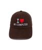 NET SOCIAL CLUB I Love My Pc Washed Cap (Deep Brown)