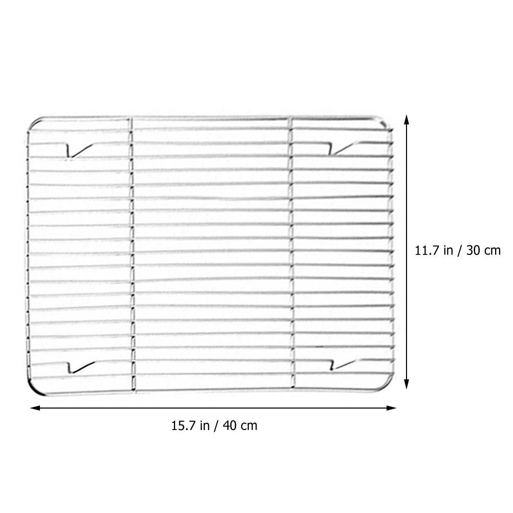Wire Rack Stainless Steel Cooling Rack Baking Accessories Kitchen Drying Oven Roasting Grill Drain Tray Bbq Tools